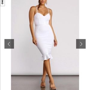 Curves ahead bandage midi dress